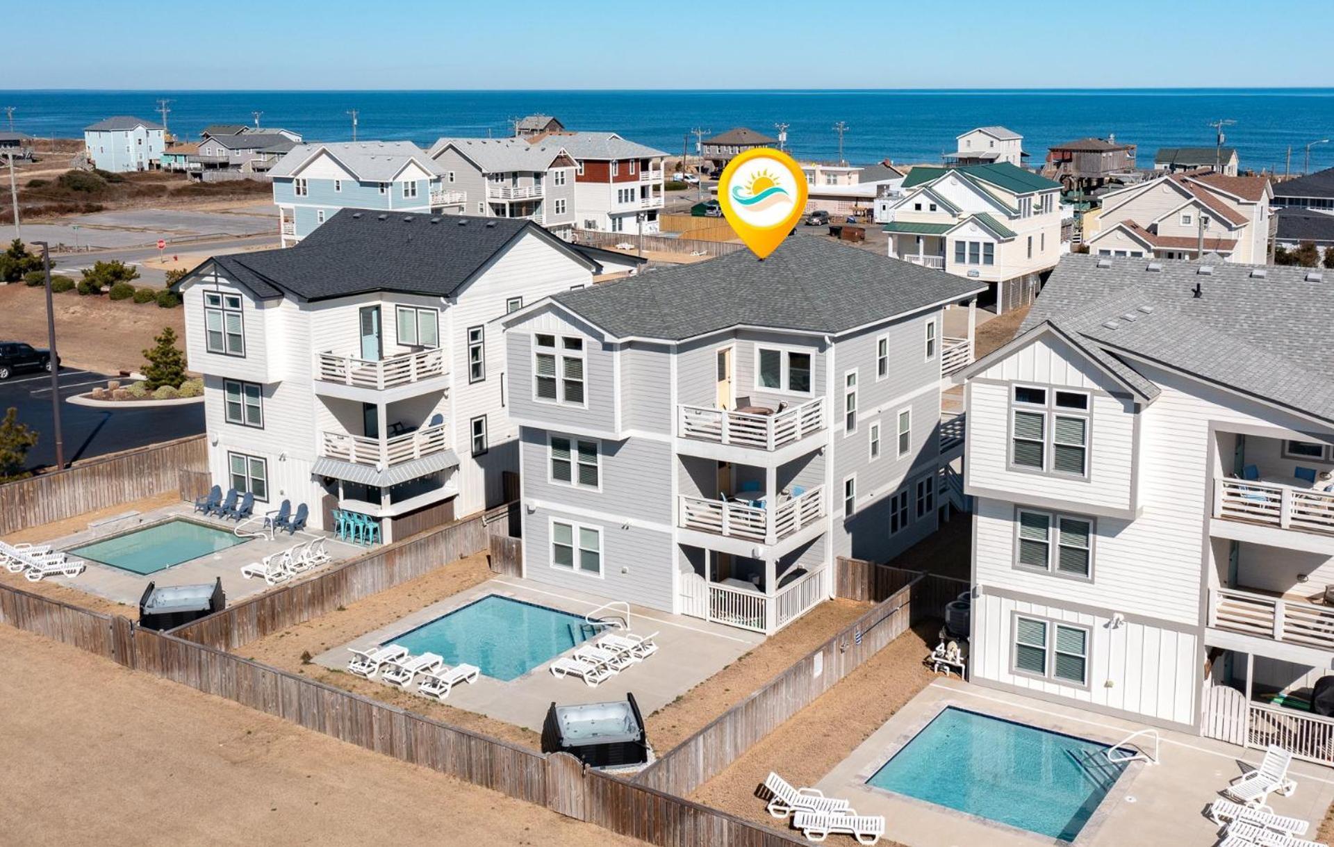 4058 Beach Haven 4 Min Walk To Beach Pool Kitty Hawk Dış mekan fotoğraf