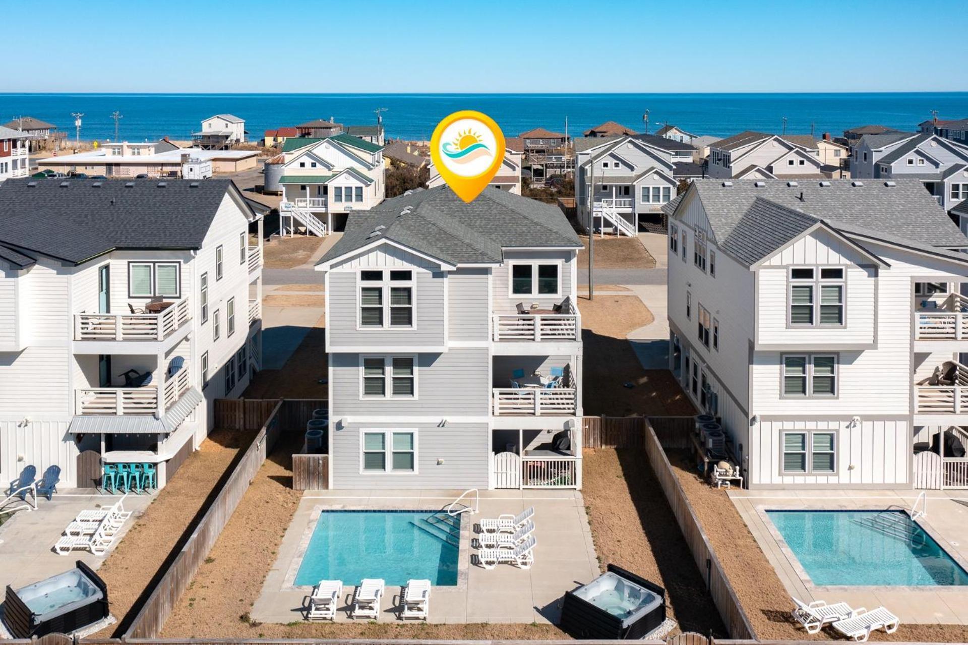 4058 Beach Haven 4 Min Walk To Beach Pool Kitty Hawk Dış mekan fotoğraf